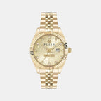 Men Quartz Gold Dial Analog Stainless Steel Watch PWMFA0525