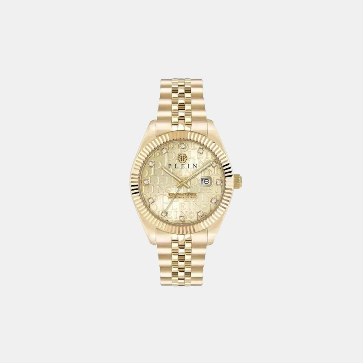 Men Quartz Gold Dial Analog Stainless Steel Watch PWMFA0525