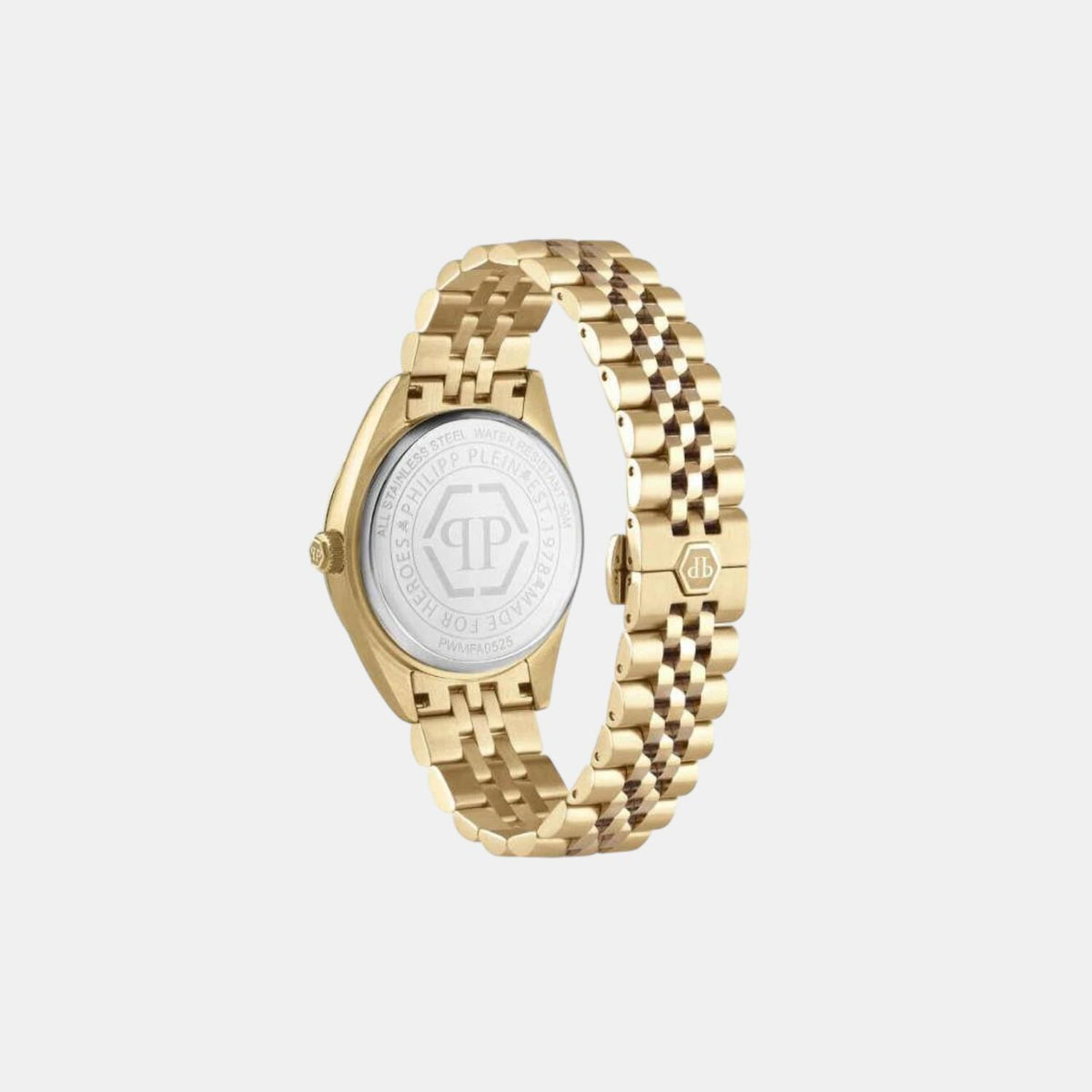 Men Quartz Gold Dial Analog Stainless Steel Watch PWMFA0525
