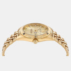 Men Quartz Gold Dial Analog Stainless Steel Watch PWMFA0525