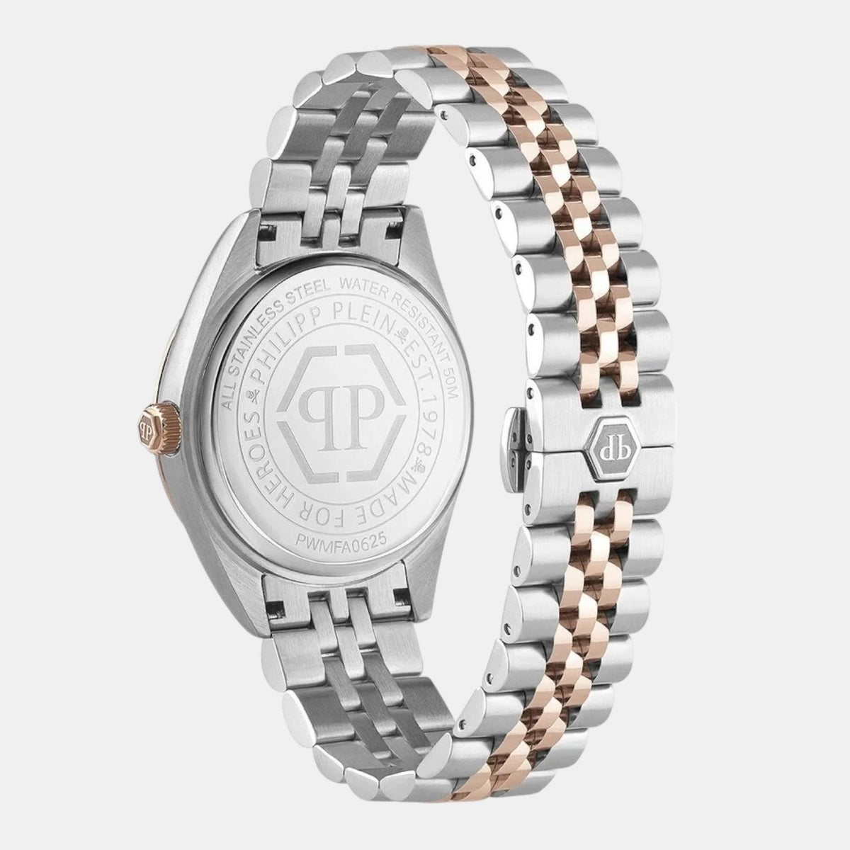 Men Quartz Brown Dial Analog Stainless Steel Watch PWMFA0625