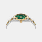Date Superlative Men Quartz Green Dial Analog Metal Watch PWMFA0825