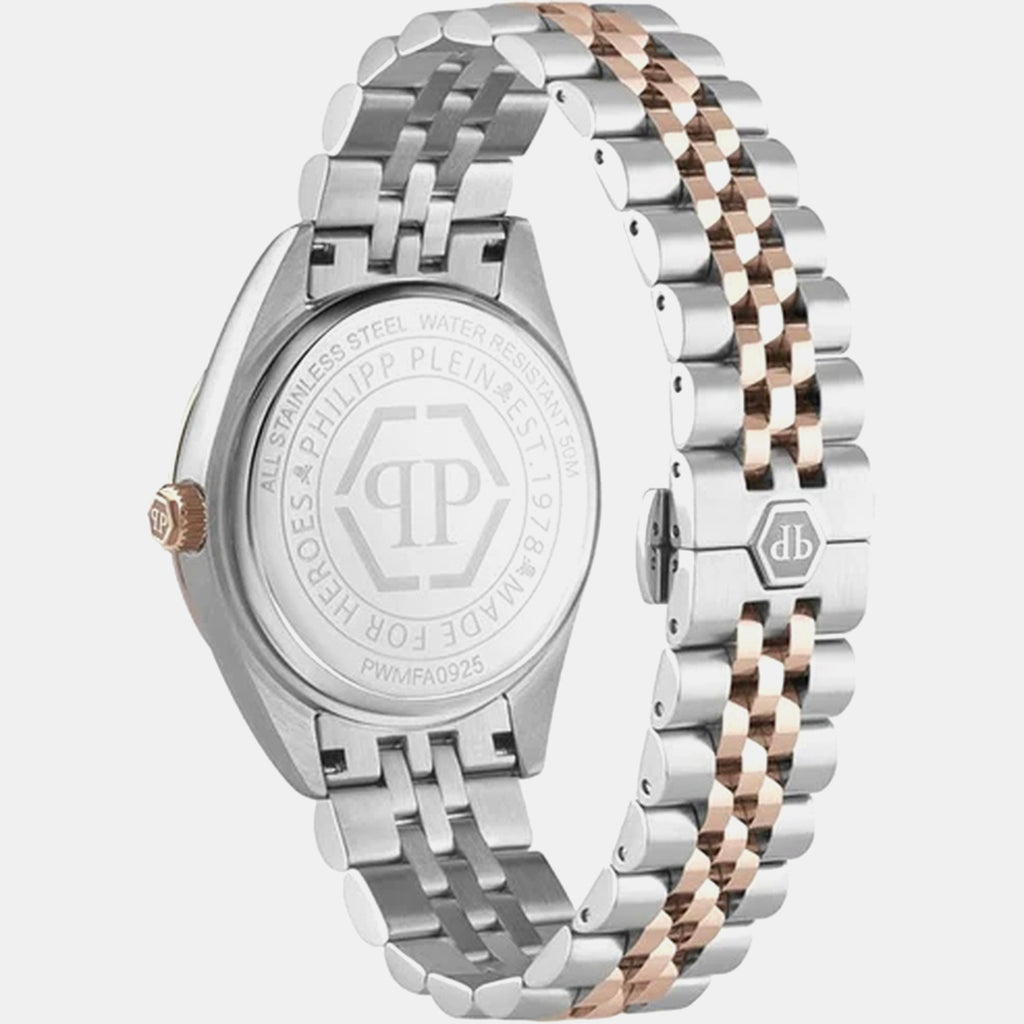 Superlative Men Quartz Brown Dial Analog Stainless Steel Watch PWMFA0925