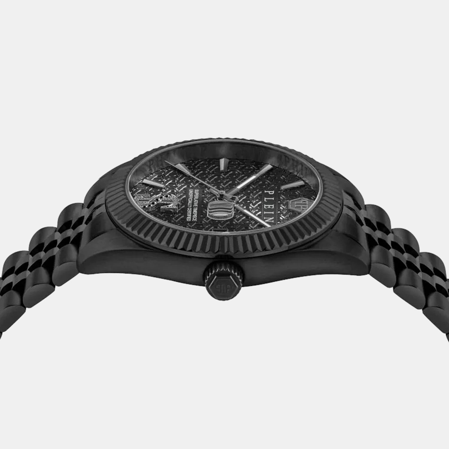 Superlative Men Quartz Black Dial Analog Stainless Steel Watch PWMFA1125