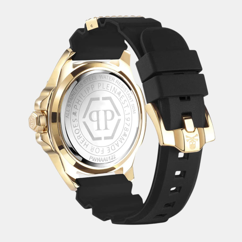 Unisex Quartz Black Dial Analog Silicone Watch PWNAA0122