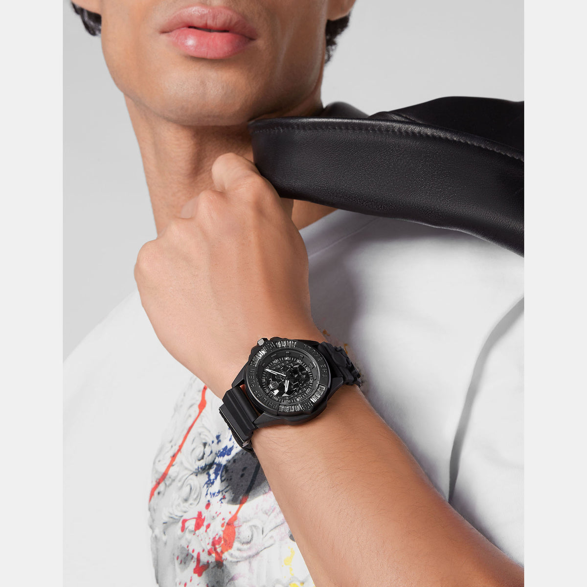 Philipp Plein Silicone Black watch