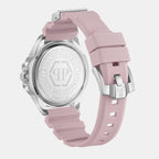 Women Quartz Pink Dial Analog Silicone Watch PWNAA1123