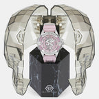 Women Quartz Pink Dial Analog Silicone Watch PWNAA1123