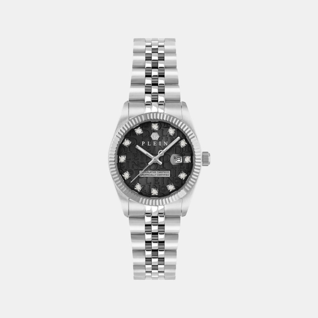 Women Quartz Black Dial Analog Stainless Steel Watch PWNFA0125