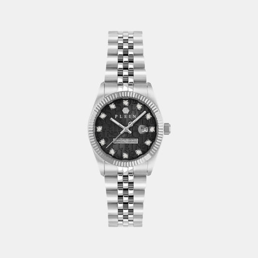 Women Quartz Black Dial Analog Stainless Steel Watch PWNFA0125