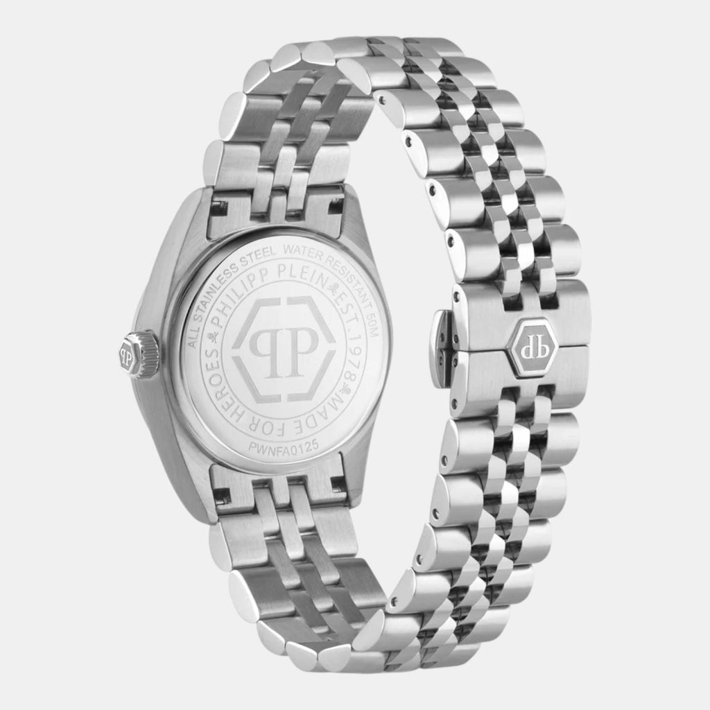 Women Quartz Black Dial Analog Stainless Steel Watch PWNFA0125