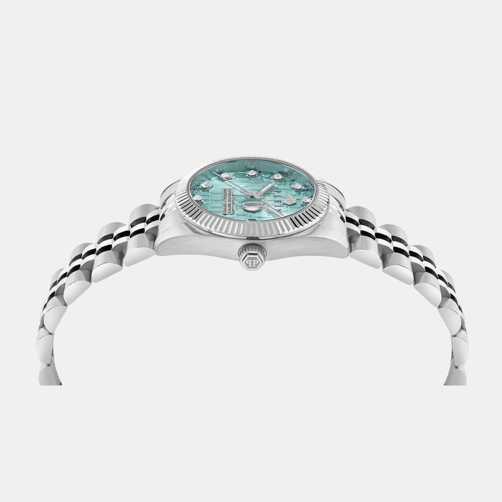 Women Quartz Light Blue Dial Analog Stainless Steel Watch PWNFA0225