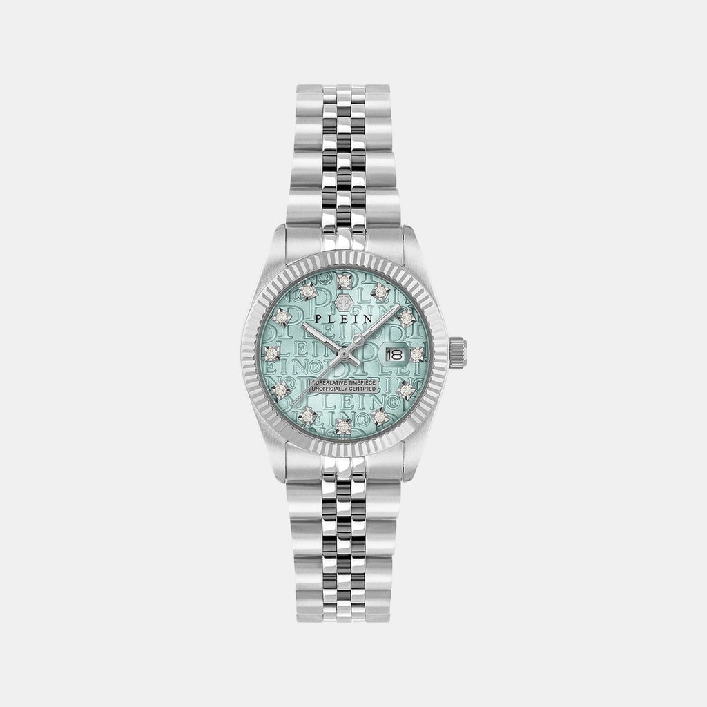 Women Quartz Light Blue Dial Analog Stainless Steel Watch PWNFA0225