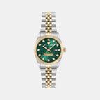 Women Quartz Green Dial Analog Stainless Steel Watch PWNFA0325