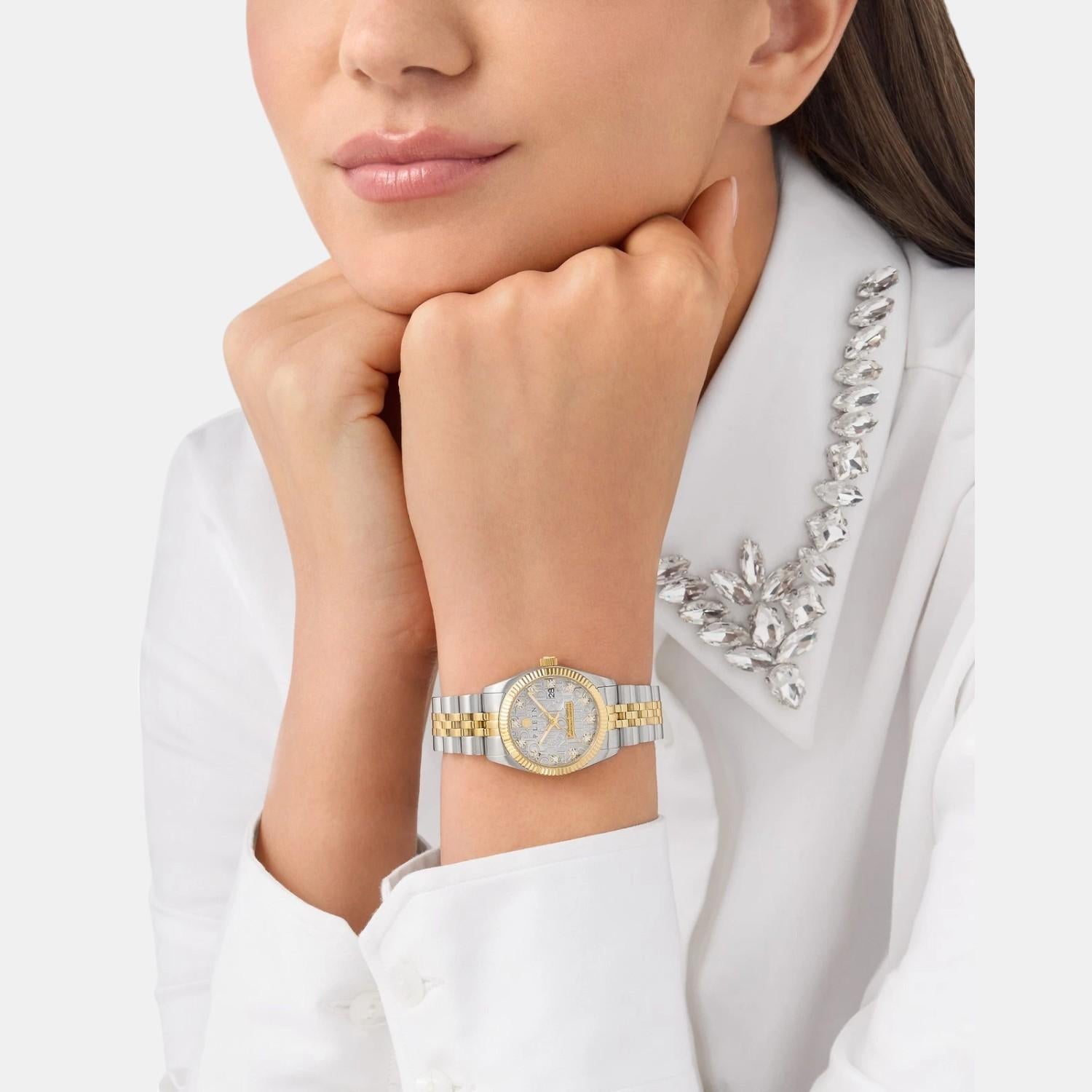 Women Quartz Grey Dial Analog Stainless Steel Watch PWNFA0425