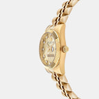 Women Quartz Champagne Dial Analog Stainless Steel Watch PWNFA0525