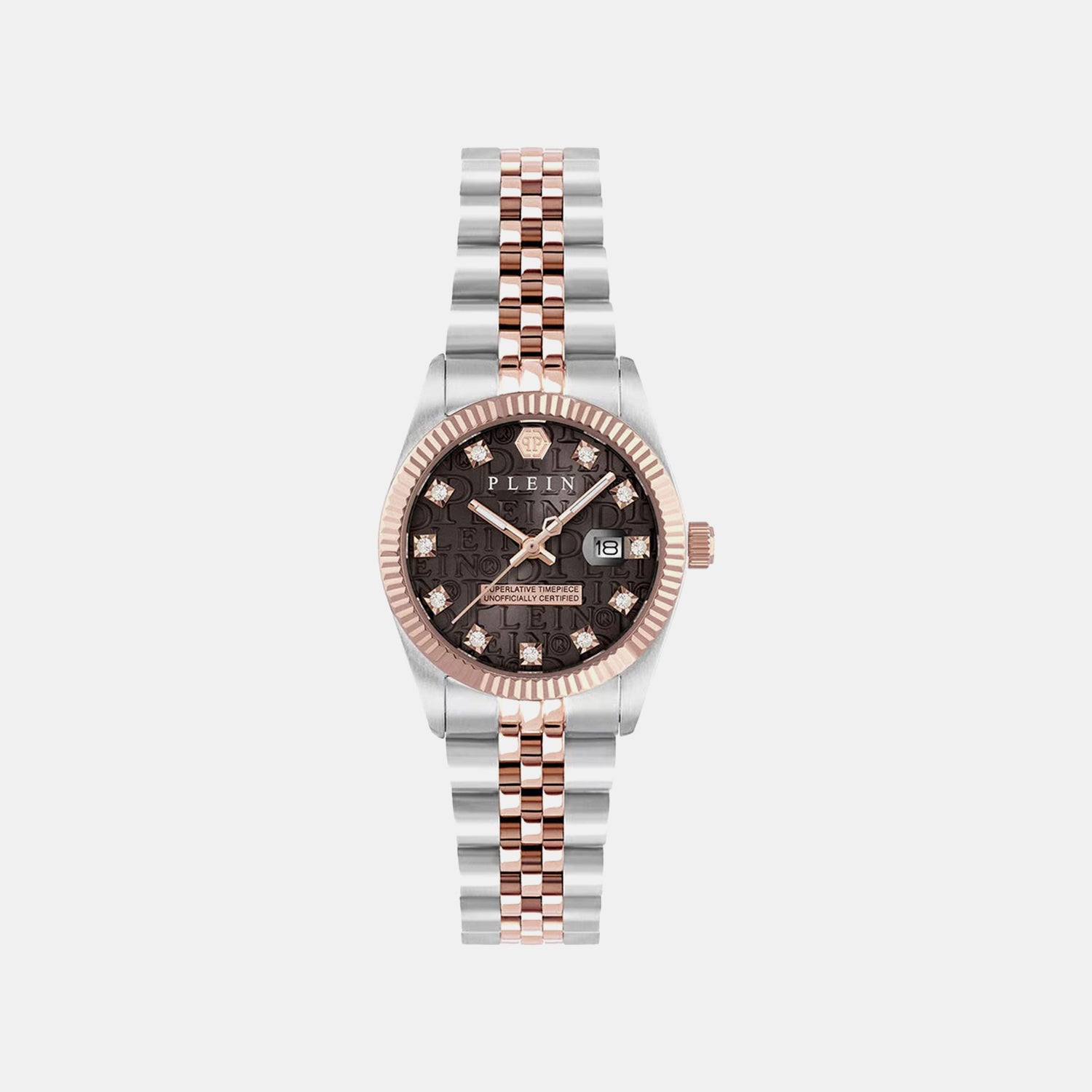 Women Quartz Brown Dial Analog Stainless Steel Watch PWNFA0625