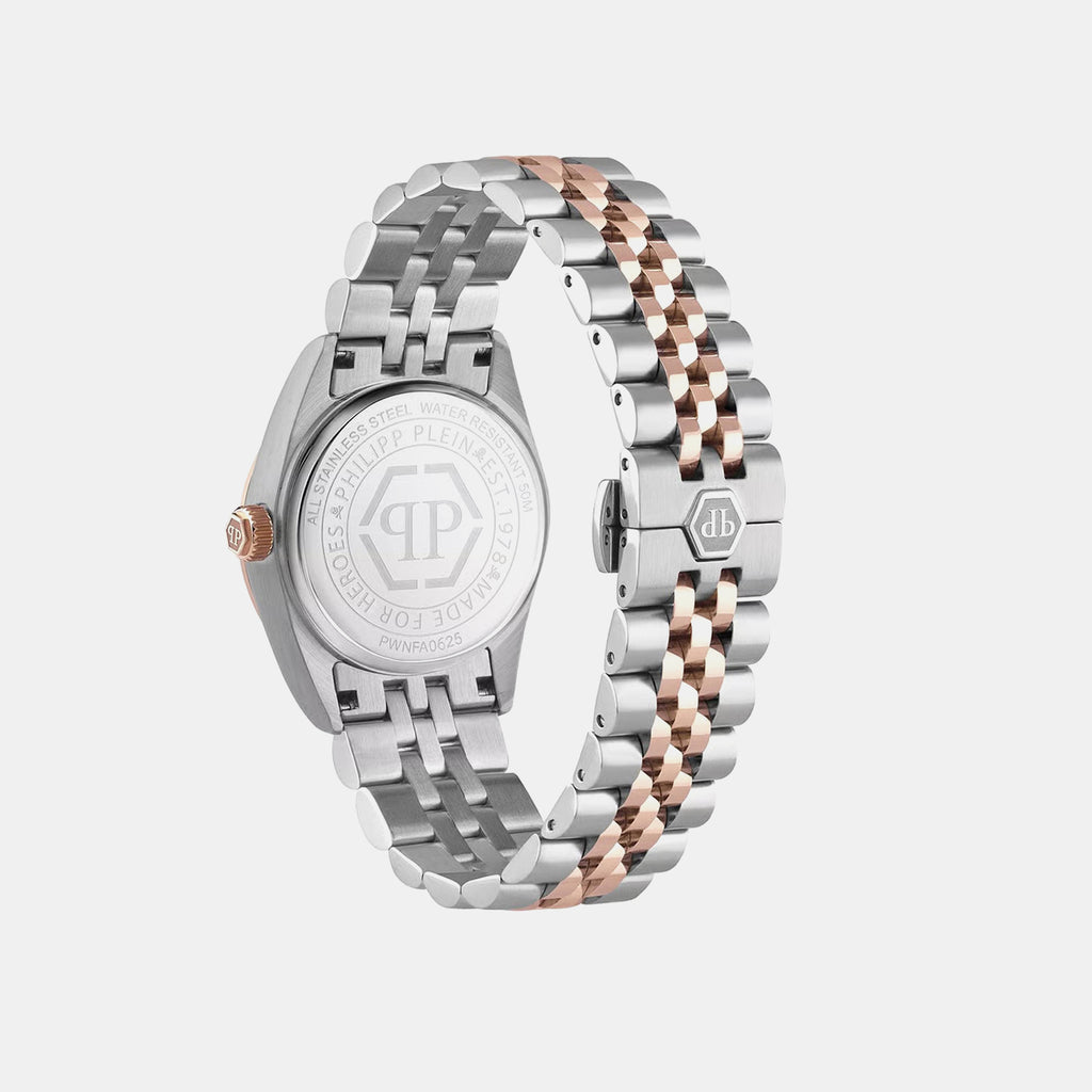 Women Quartz Brown Dial Analog Stainless Steel Watch PWNFA0625