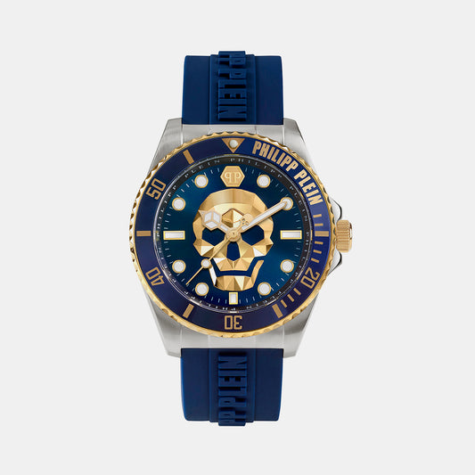 The $Kull Diver Male Blue Analog Silicon Watch PWOAA0222