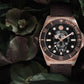 The $Kull Diver Men's Brown Analog Silicon Watch PWOAA0322