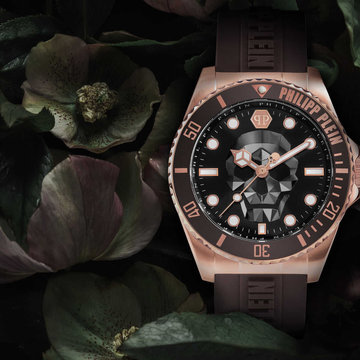 Philipp Plein Silicone Brown watch