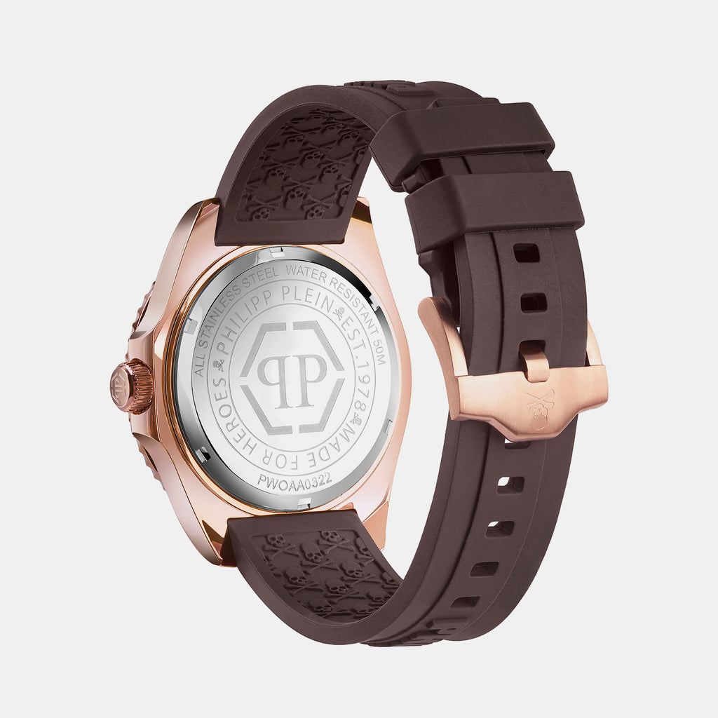 Philipp Plein Men Round Brown watch