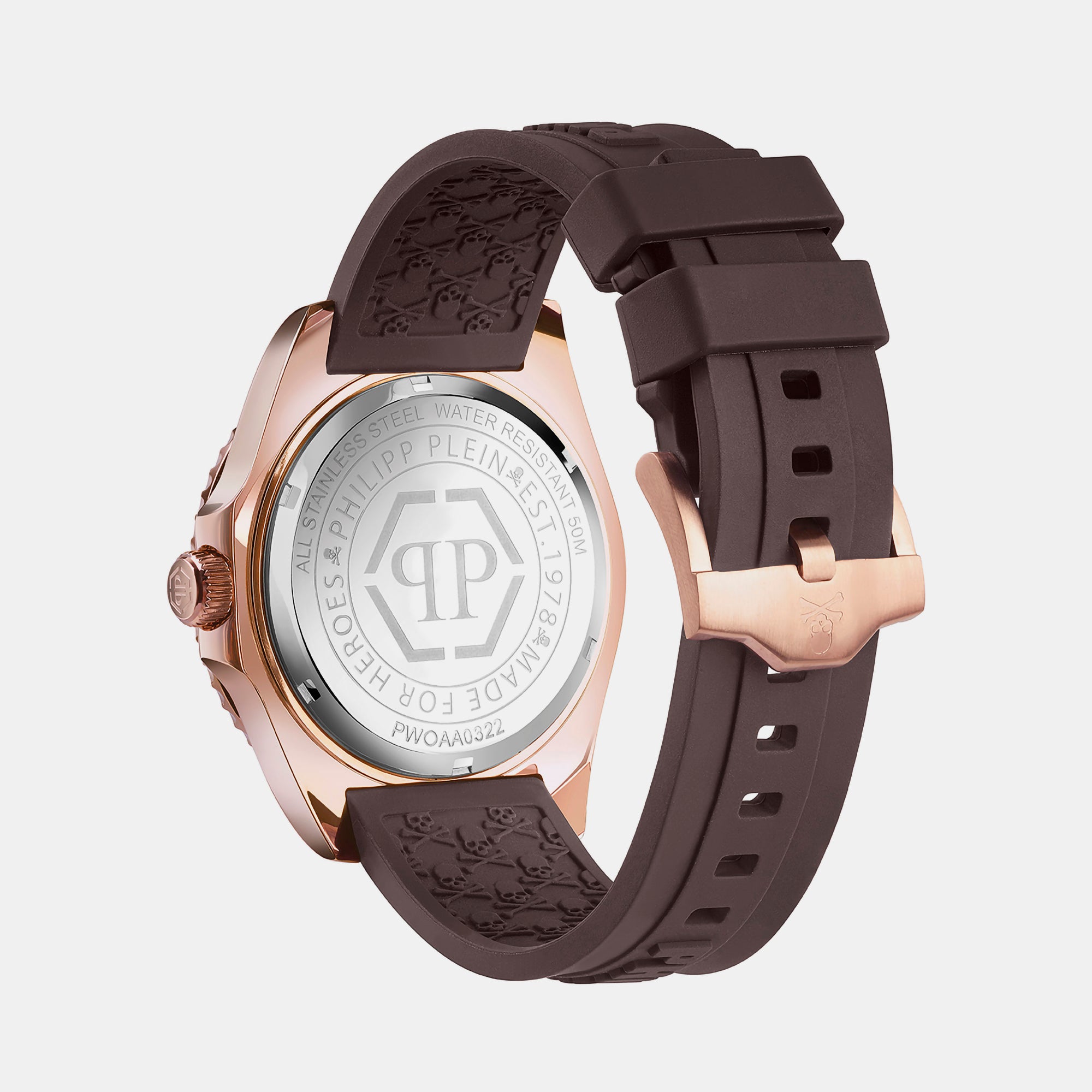 Philipp Plein Men Round Brown watch