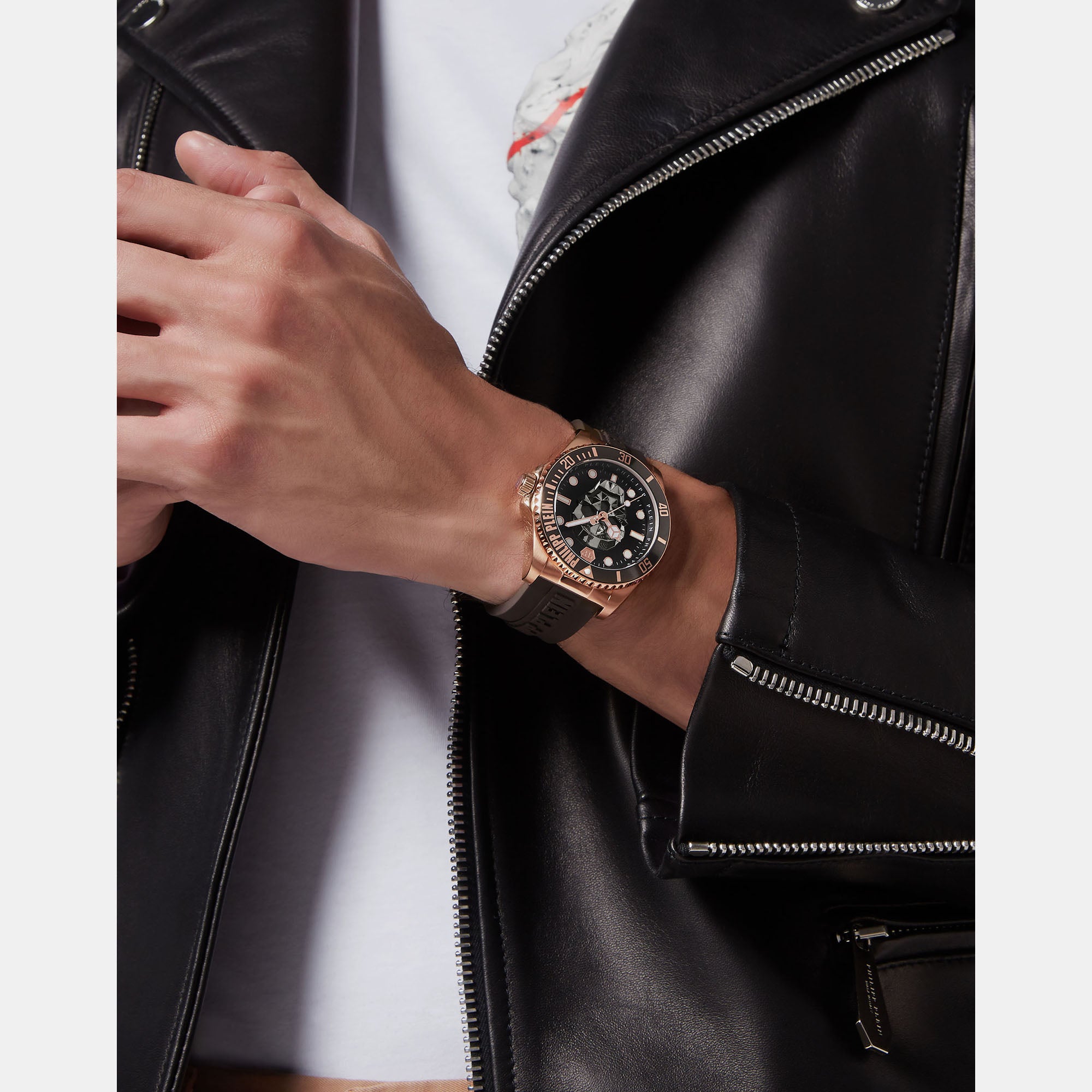 Philipp Plein Round Quartz Analog Men watch