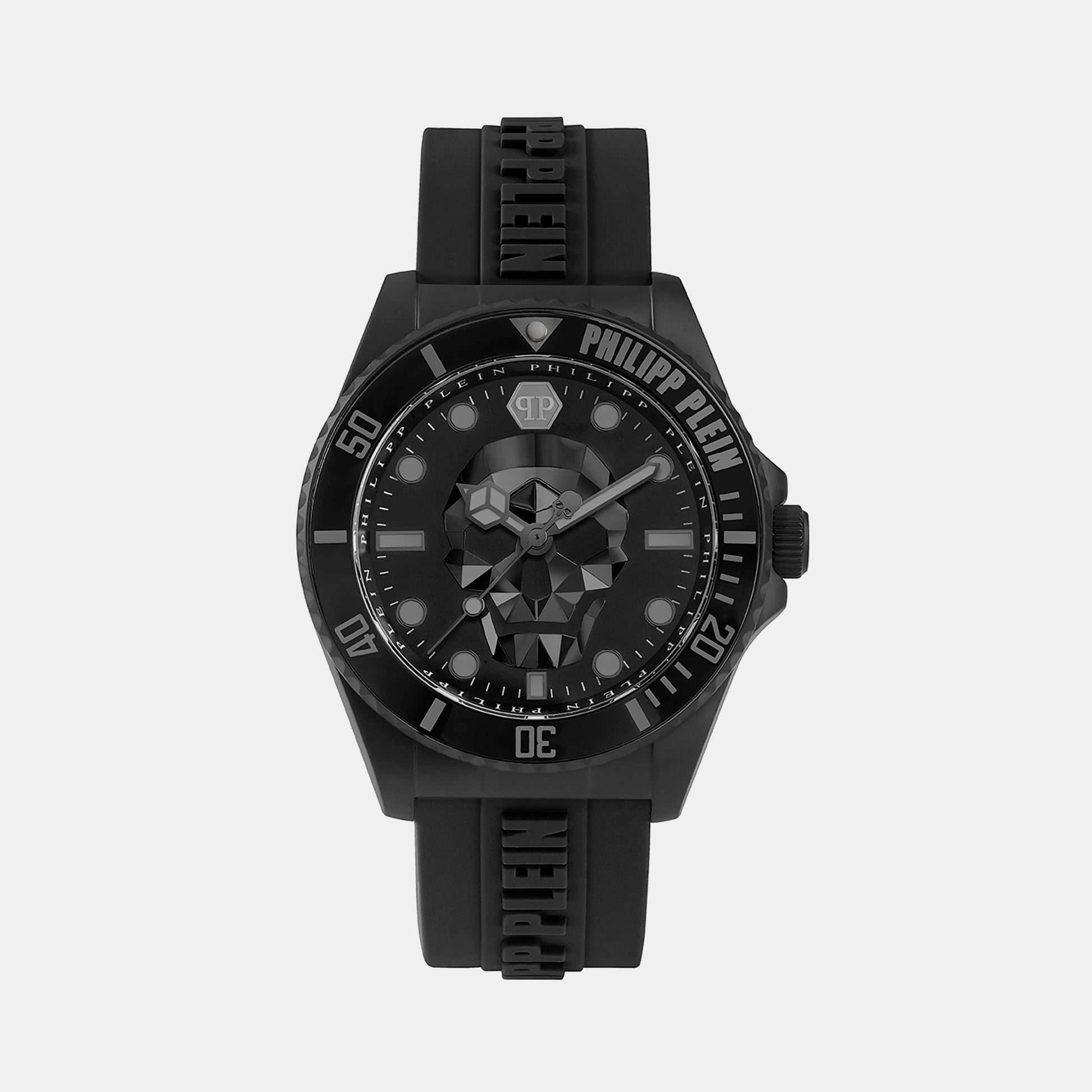 The $Kull Diver Male Black Analog Silicon Watch PWOAA0422