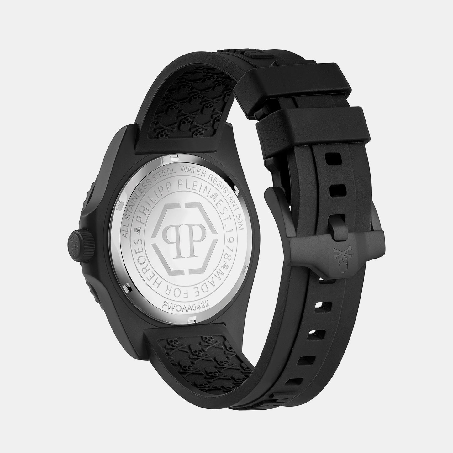 The $Kull Diver Men's Black Analog Silicon Watch PWOAA0422