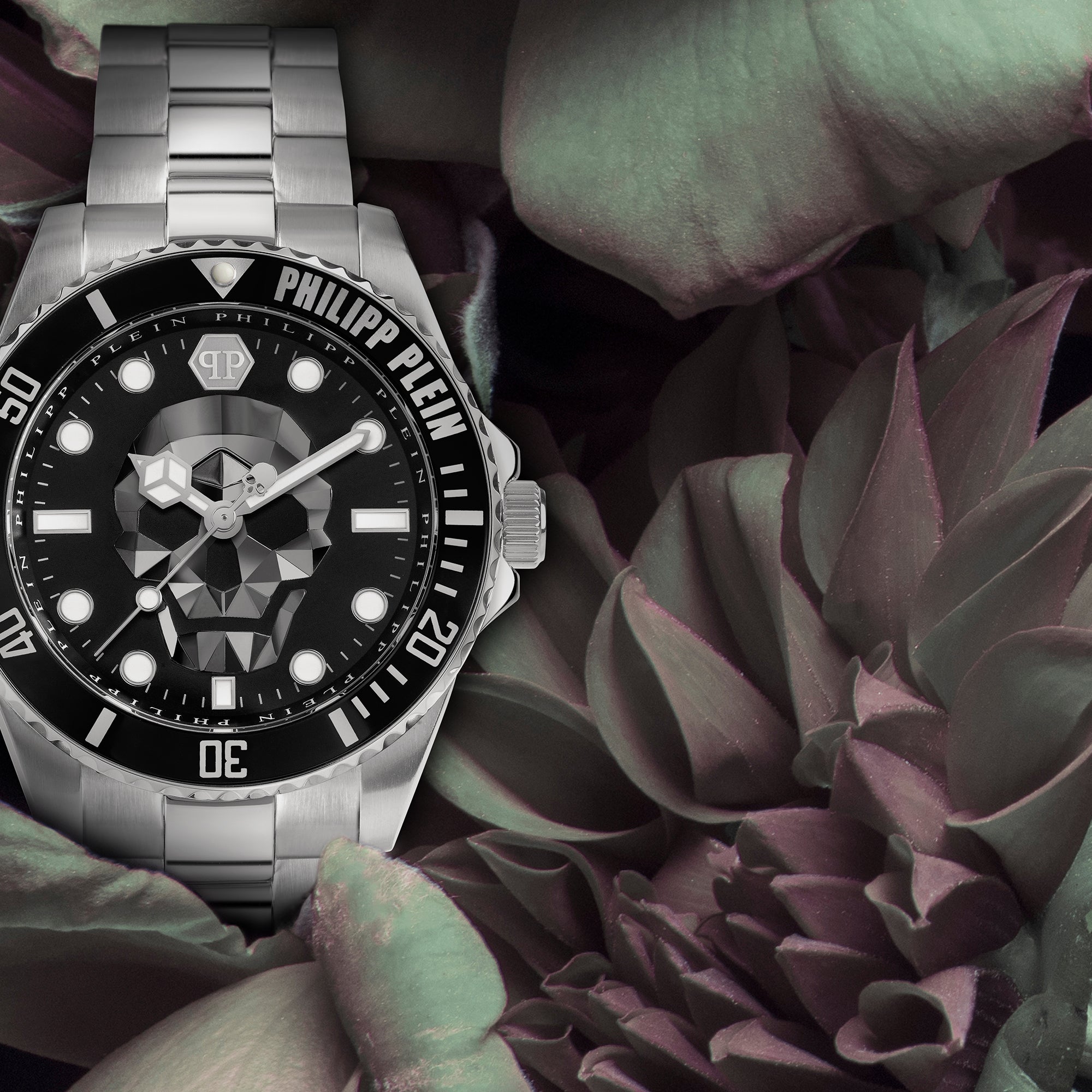 Philipp Plein Round Quartz Analog Men watch