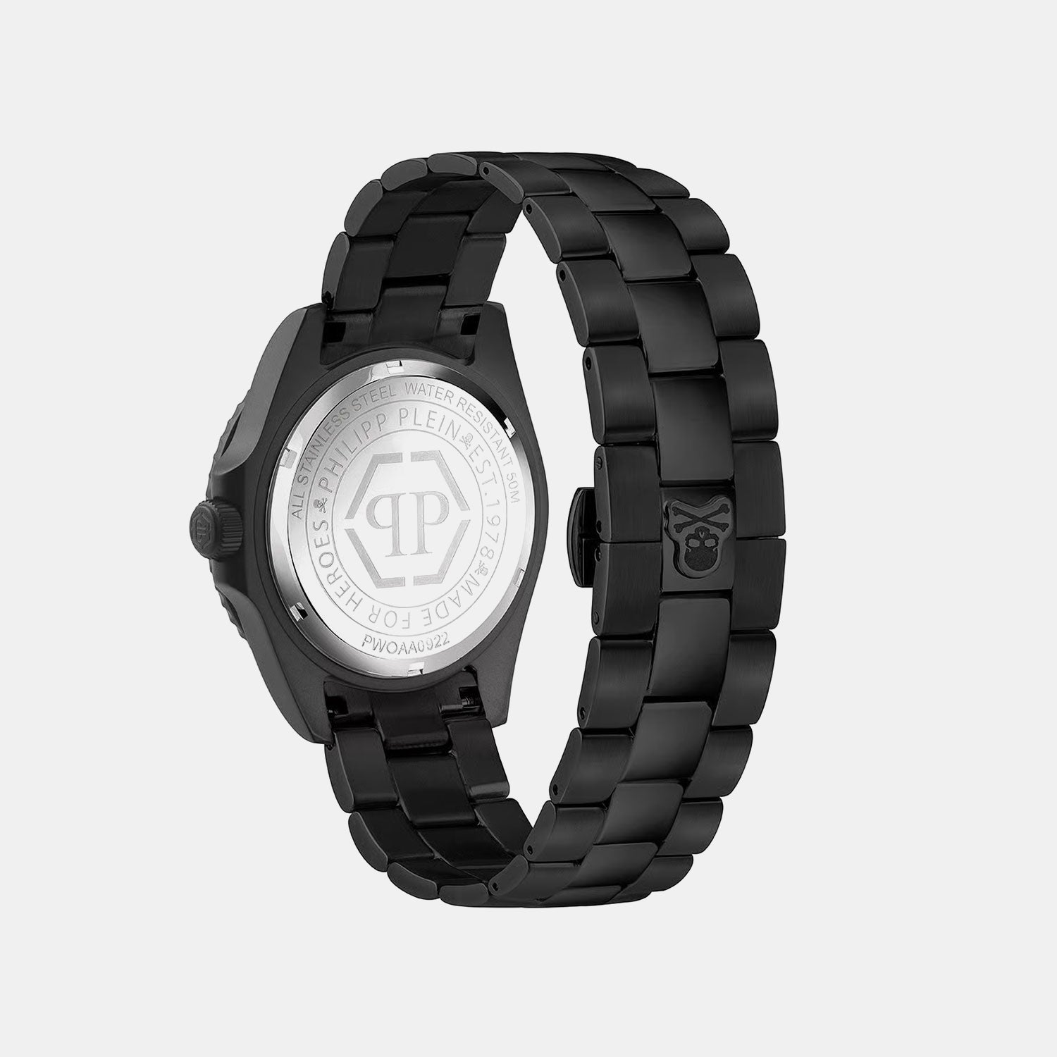 Men Quartz Black Dial Analog Stainless Steel Watch PWOAA0922