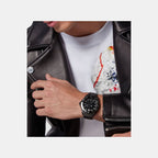 Men Quartz Black Dial Analog Stainless Steel Watch PWOAA0922