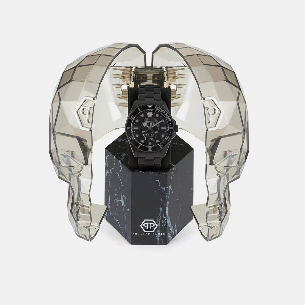 Men Quartz Black Dial Analog Stainless Steel Watch PWOAA0922