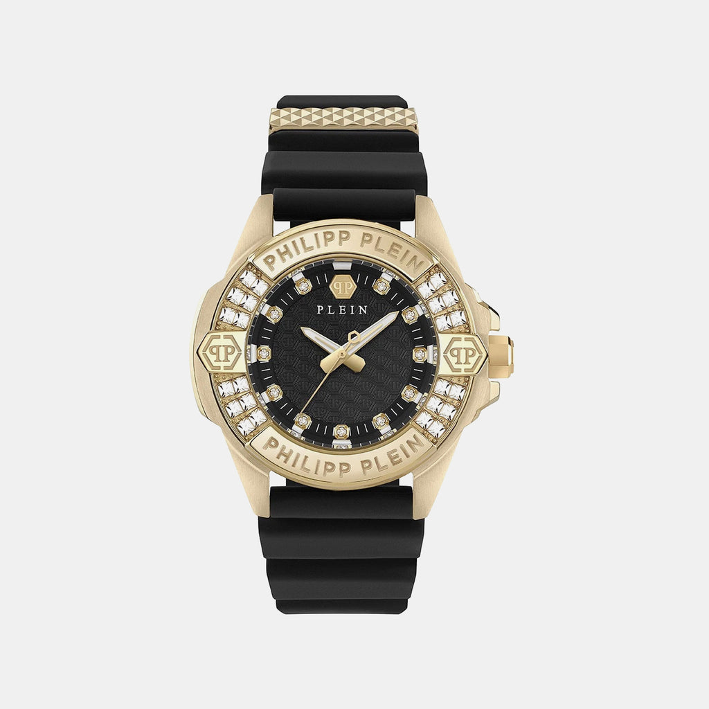 Ofa-The Skull 38Mm Women Quartz Black Dial Analog Silicone Watch PWOFA0225