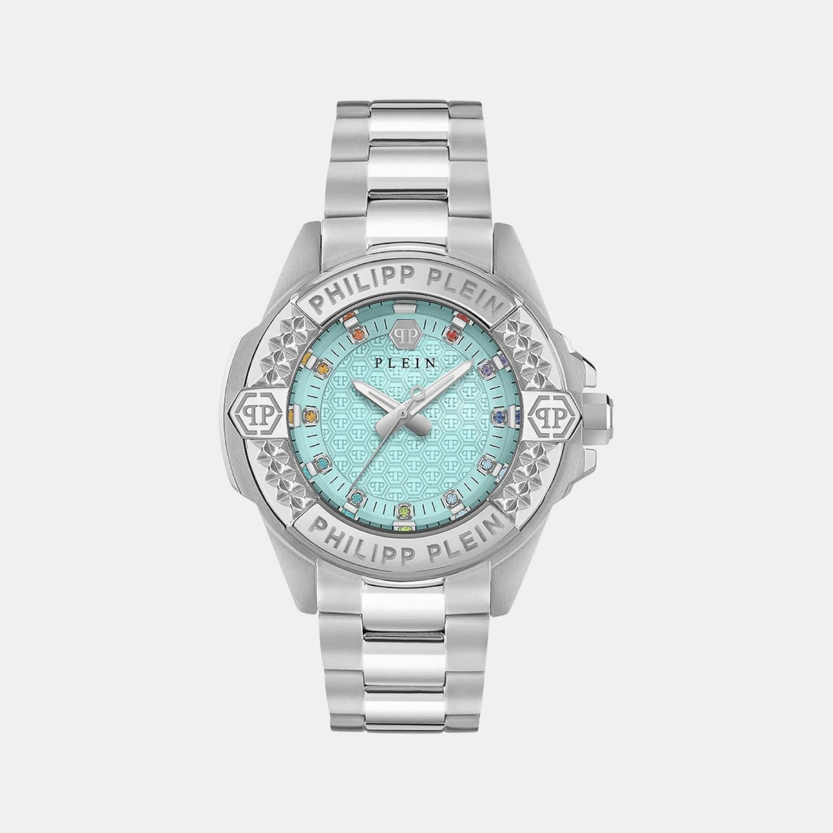 Women Quartz Turquoise Dial Analog Stainless Steel Watch PWOFA0425