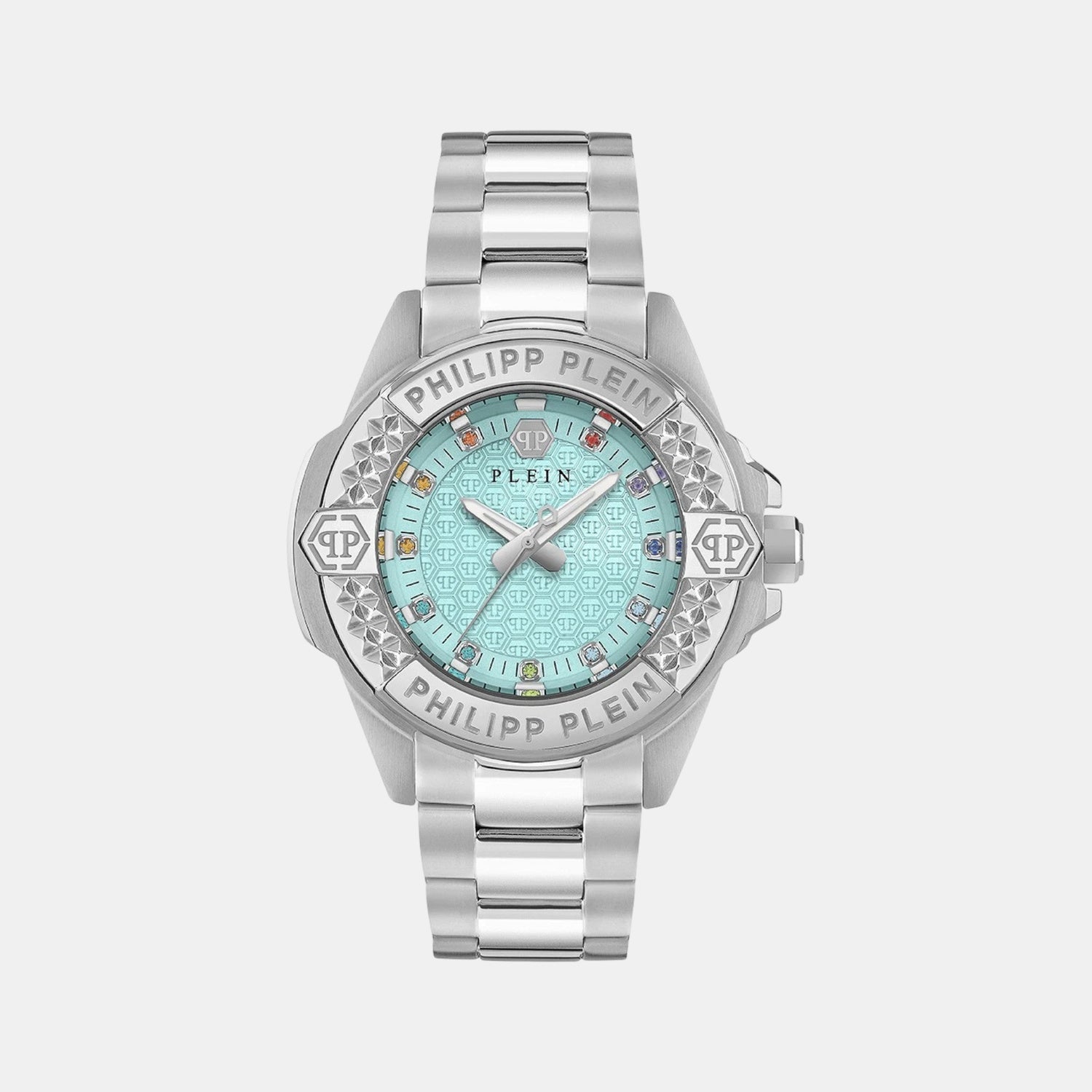 Women Quartz Turquoise Dial Analog Stainless Steel Watch PWOFA0425