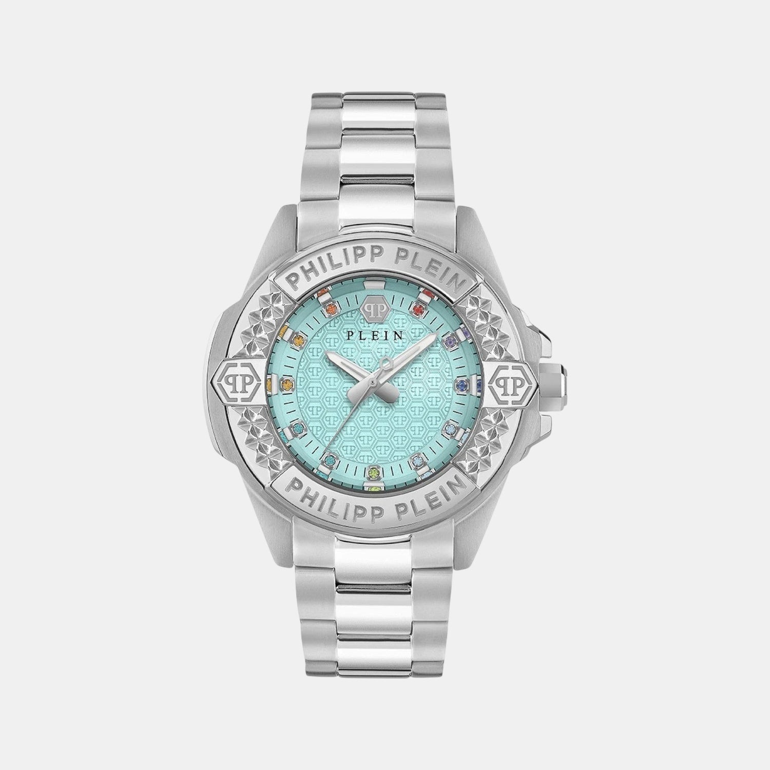 Women Quartz Turquoise Dial Analog Stainless Steel Watch PWOFA0425