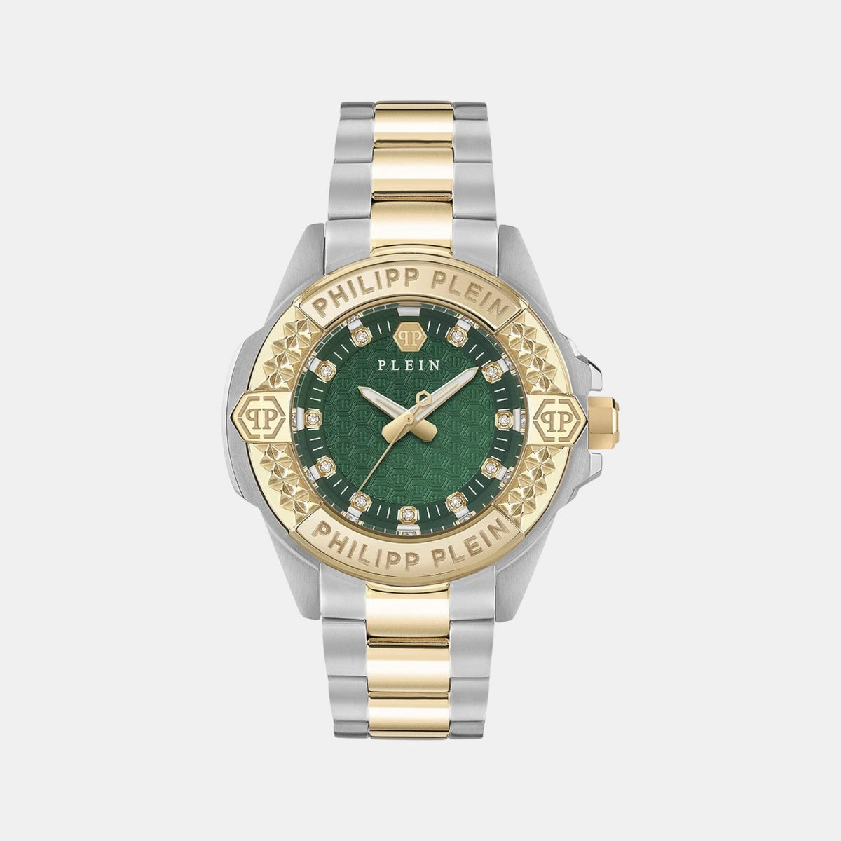 Women Quartz Green Dial Analog Stainless Steel Watch PWOFA0625