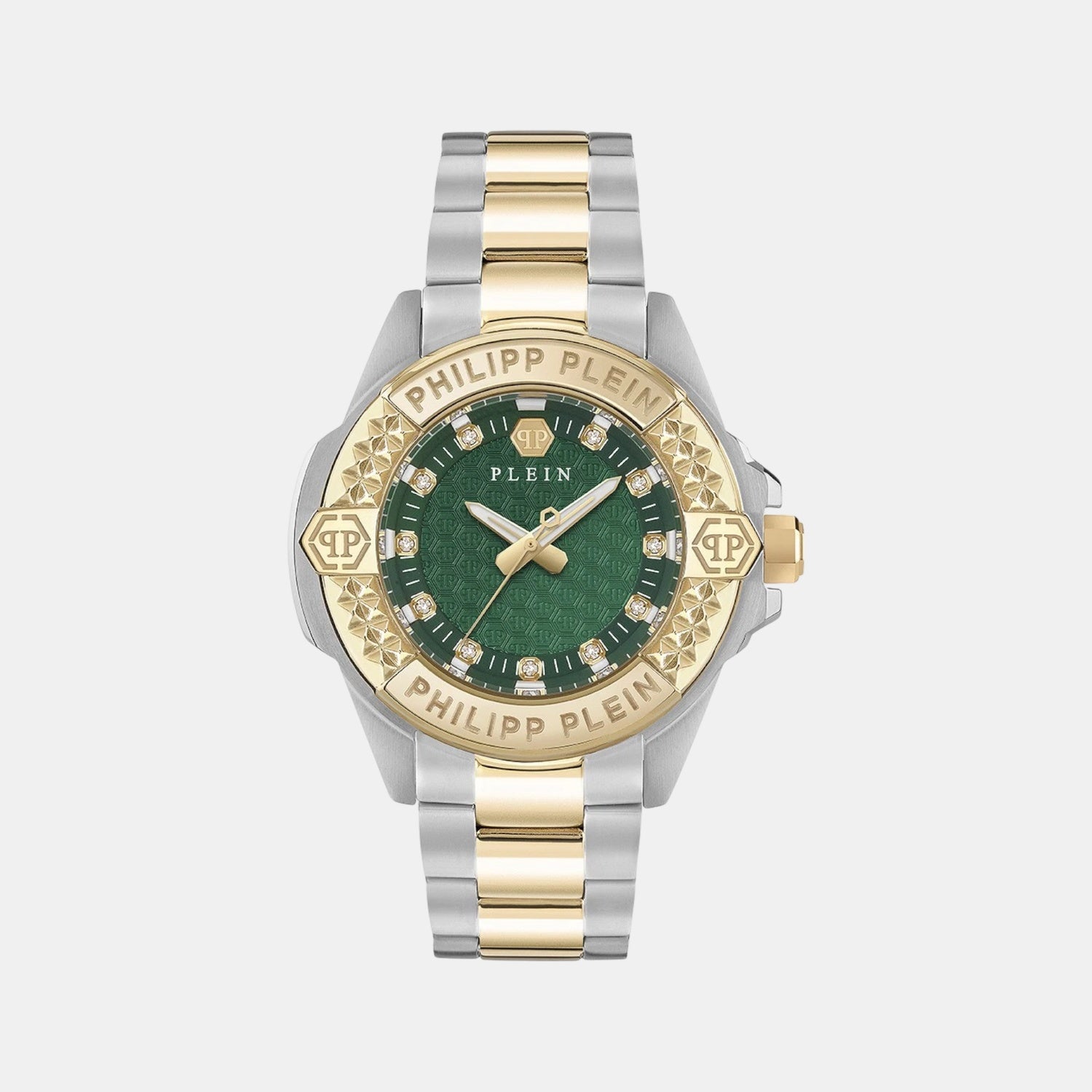 Women Quartz Green Dial Analog Stainless Steel Watch PWOFA0625