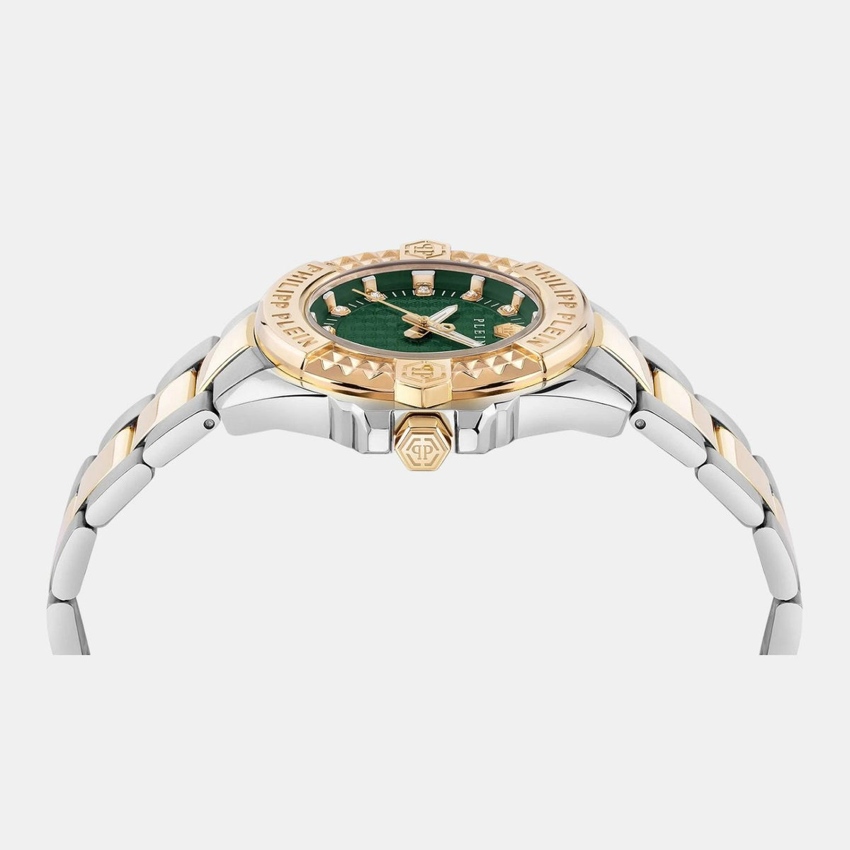 Women Quartz Green Dial Analog Stainless Steel Watch PWOFA0625
