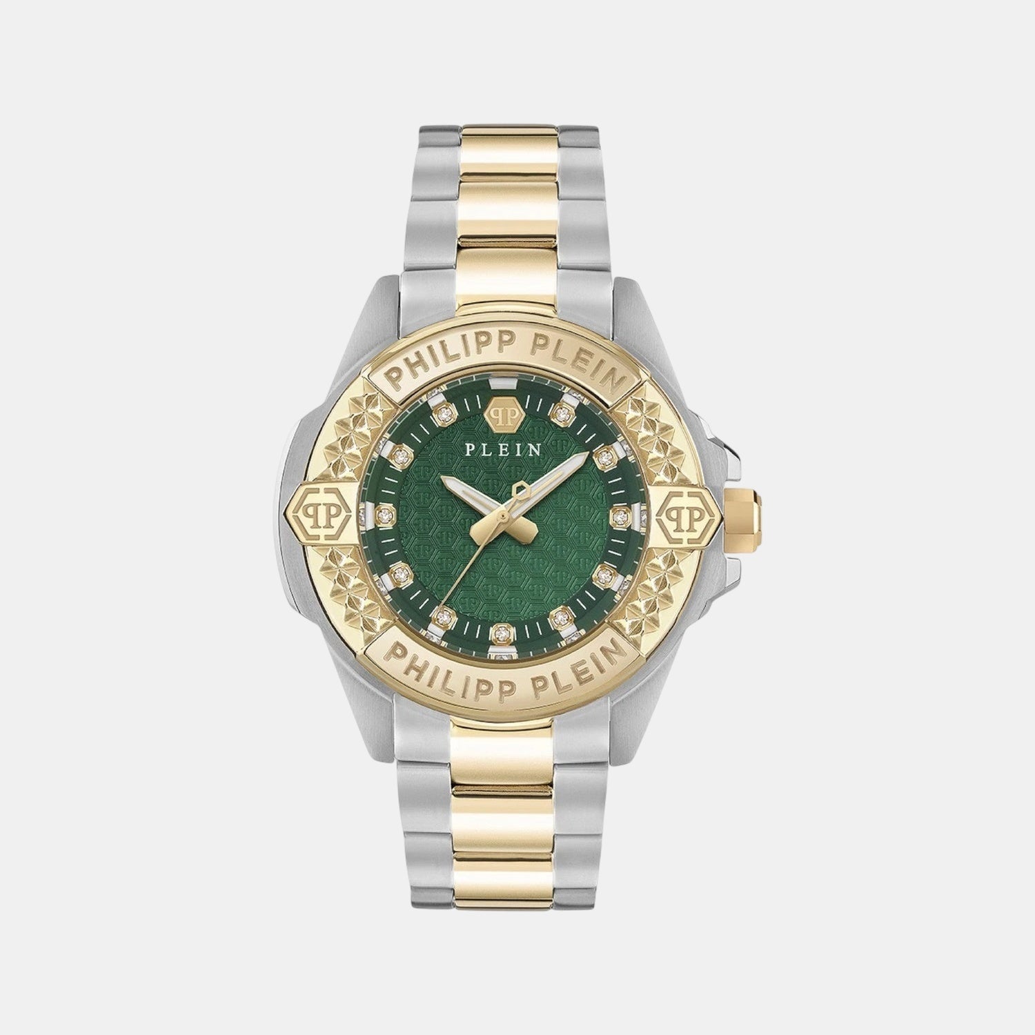 Women Quartz Green Dial Analog Stainless Steel Watch PWOFA0625