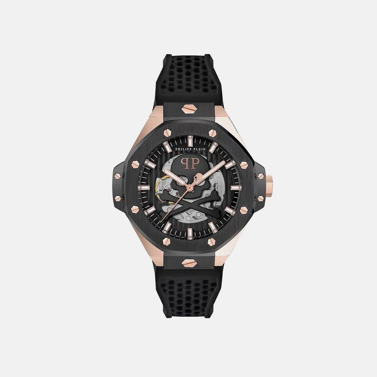 Pfa-Hexar Automatic-Pw Men Automatic Black Dial Analog Silicone Watch PWPFA0224