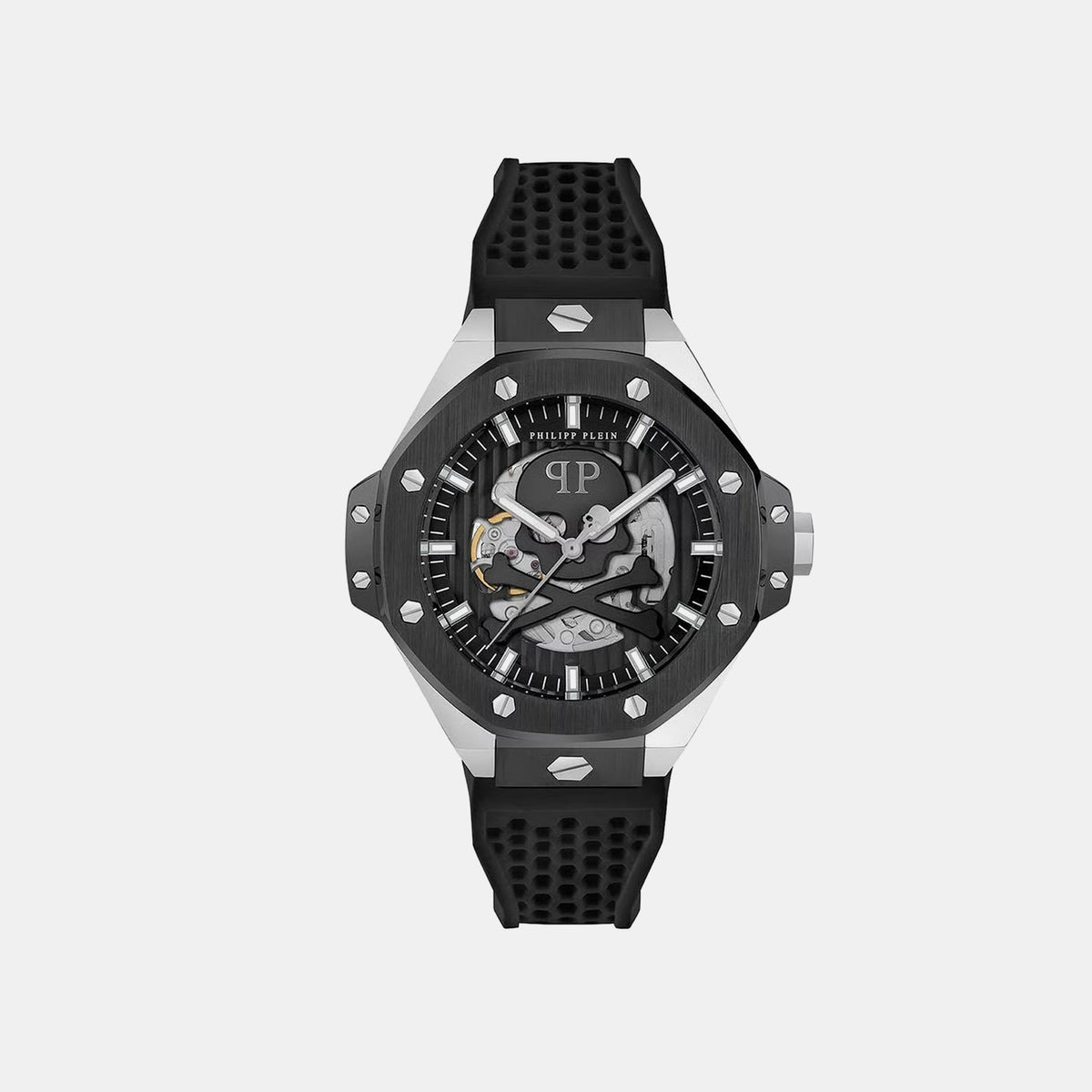 Pfa-Hexar Automatic-Pw Men Automatic Black Dial Analog Silicone Watch PWPFA0824