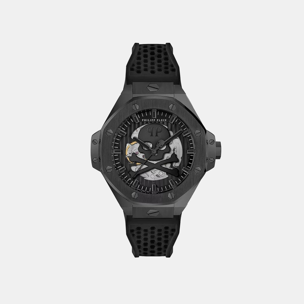 Men Quartz Black Dial Analog Silicone Watch PWPFA0924