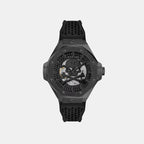 Men Quartz Black Dial Analog Silicone Watch PWPFA0924