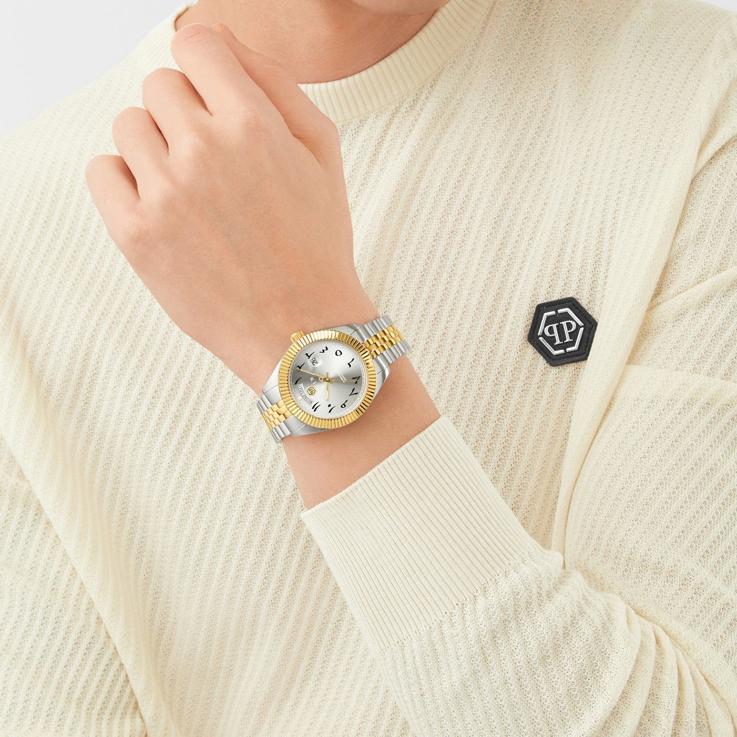 Men Quartz Grey Dial Analog Stainless Steel Watch PWPNA0926