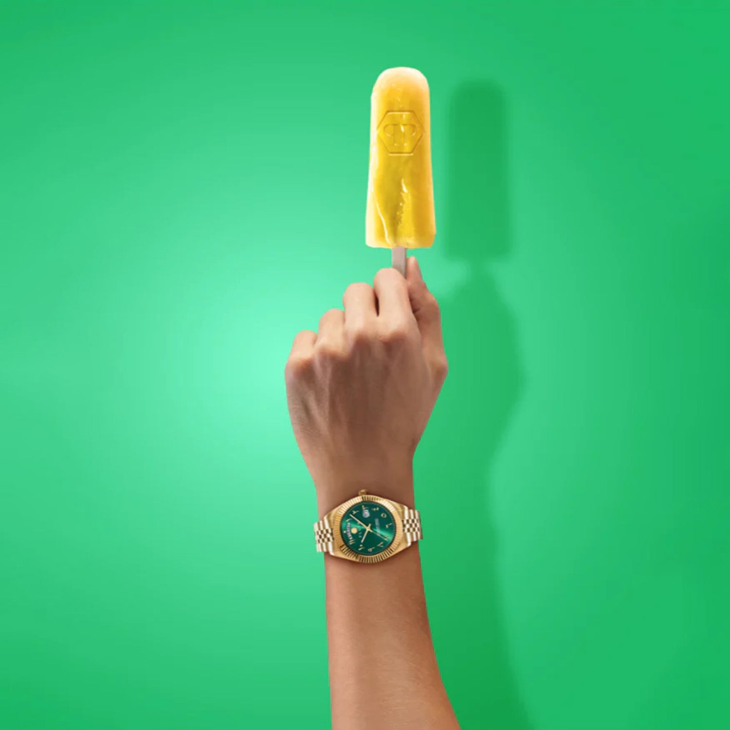 Men Quartz Green Dial Analog Stainless Steel Watch PWPNA1026