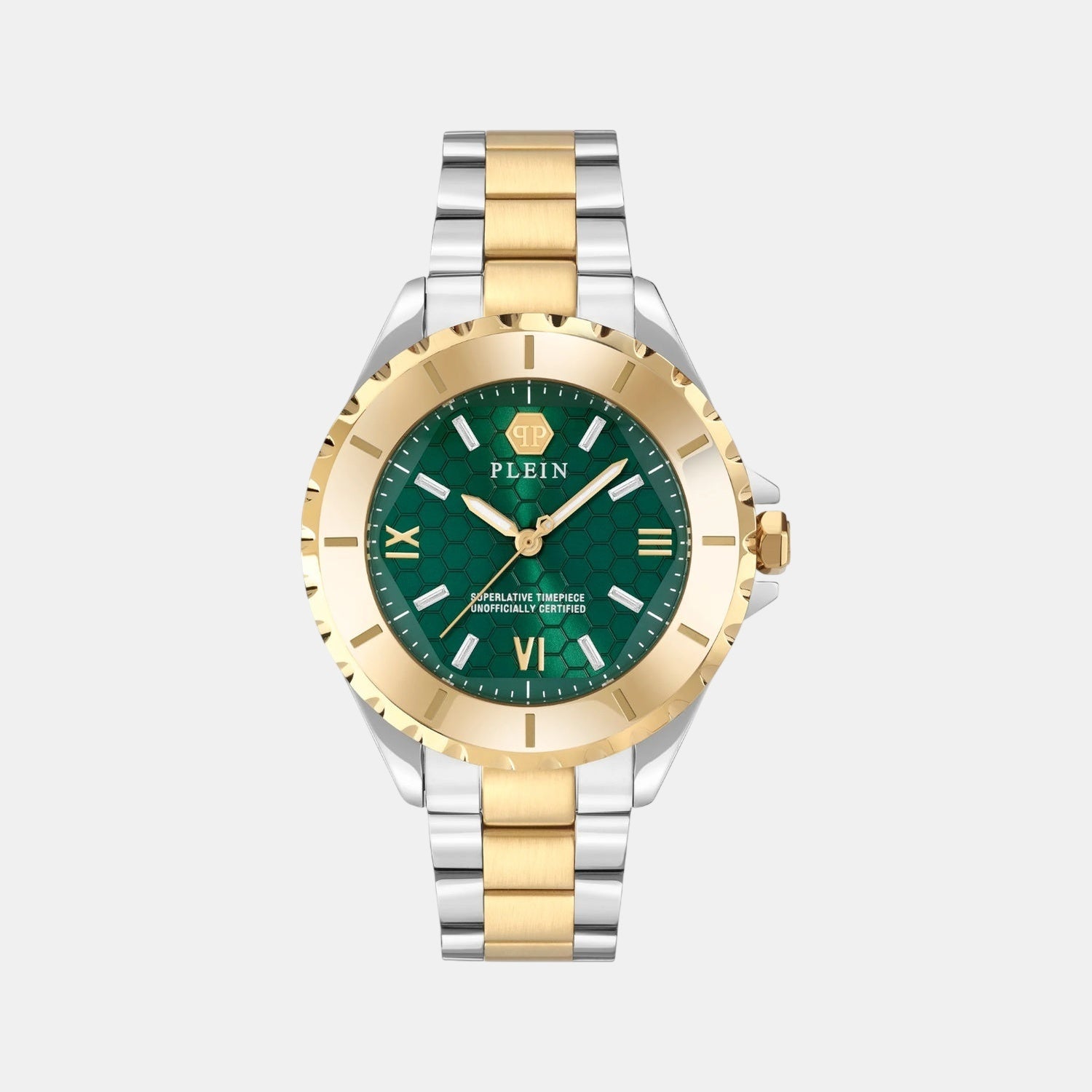 Women Quartz Green Dial Analog Stainless Steel Watch PWPOA0724