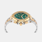 Men Quartz Green Dial Analog Stainless Steel Watch PWPRA0324